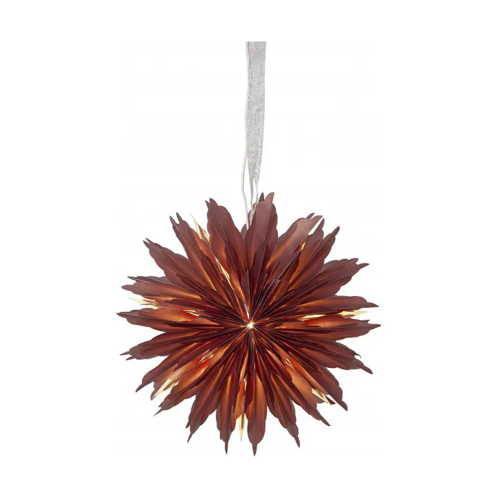 Dis papieren ster - Rood, 40x40 cm - Star Trading