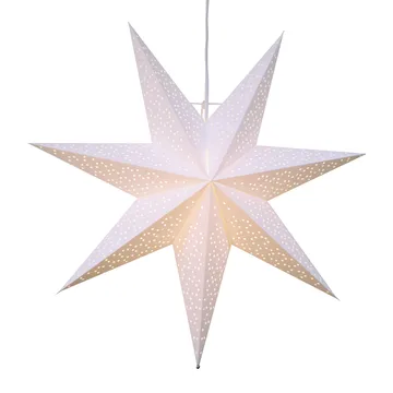 Dot adventsster 54 cm - Wit - Star Trading