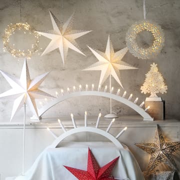 Dot adventsster 54 cm - Wit - Star Trading