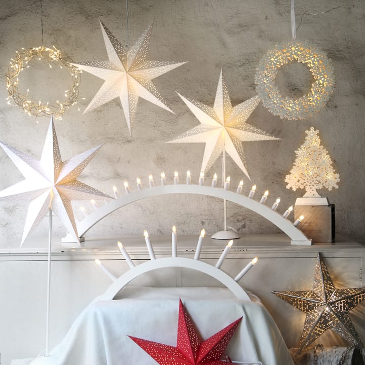 Dot adventsster 54 cm, Wit Star Trading