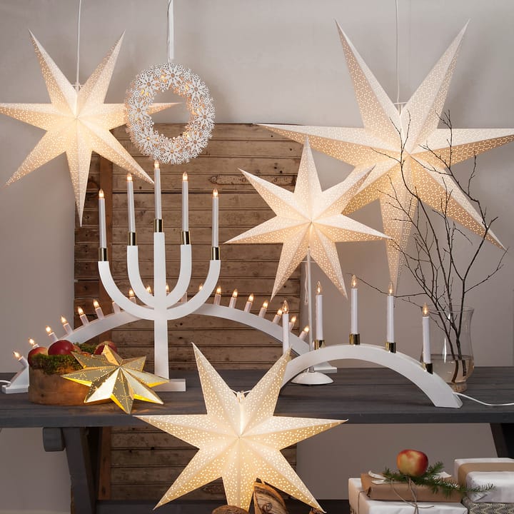Dot adventsster 70 cm, Wit Star Trading