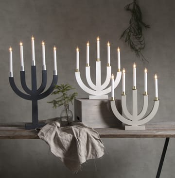 Eli adventskandelaar - Beige - Star Trading