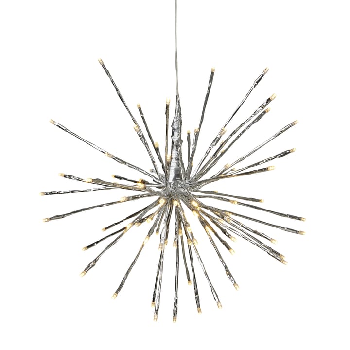 Firework hangende decoratie 40 cm. - zilver - Star Trading