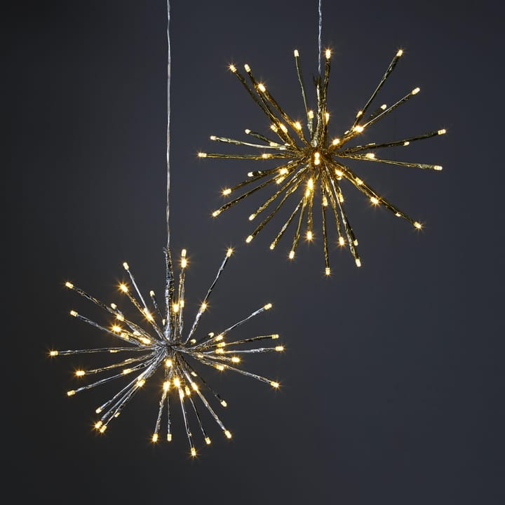 Firework hangende decoratie 40 cm. - zilver - Star Trading