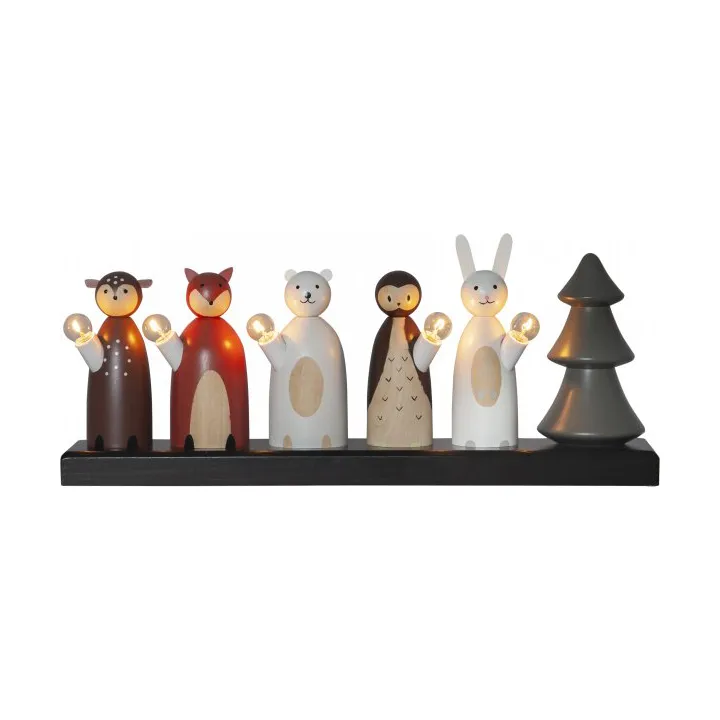 Forest friends kandelaar 44 cm Star Trading