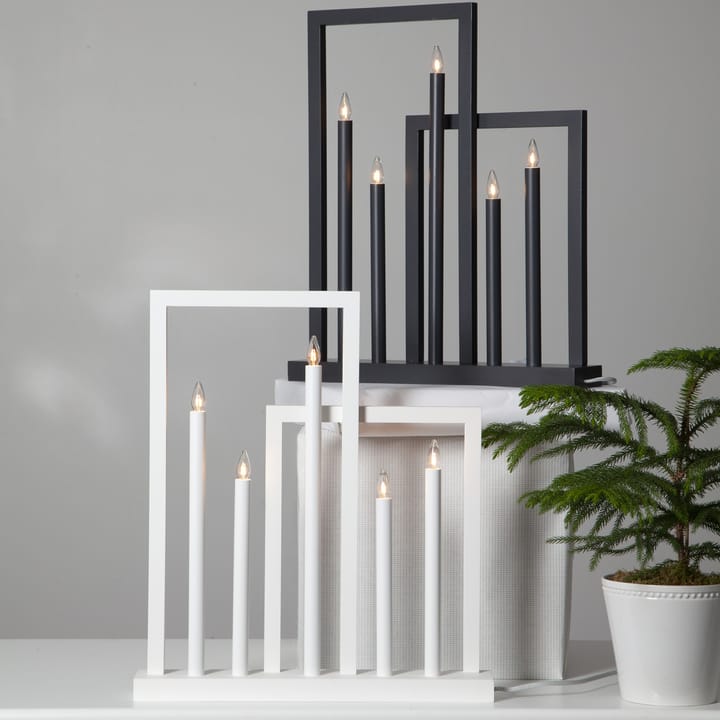 Frame adventskandelaar, Wit Star Trading