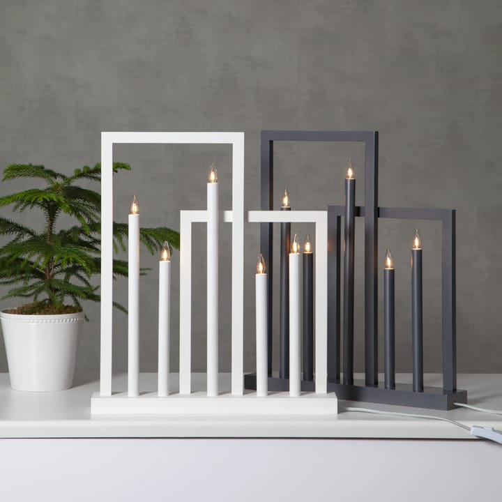 Frame adventskandelaar, Wit Star Trading