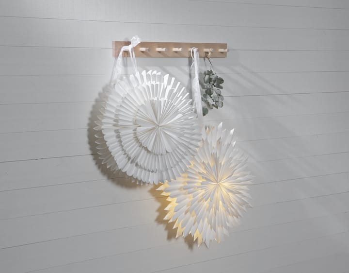 Frost adventsster Ø50 cm, Wit Star Trading