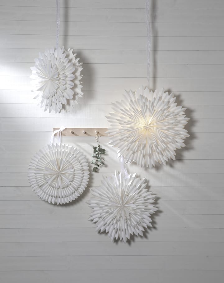 Frost adventsster Ø50 cm, Wit Star Trading