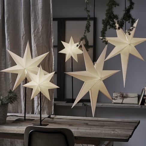 Frozen adventsster 65 cm., Wit Star Trading