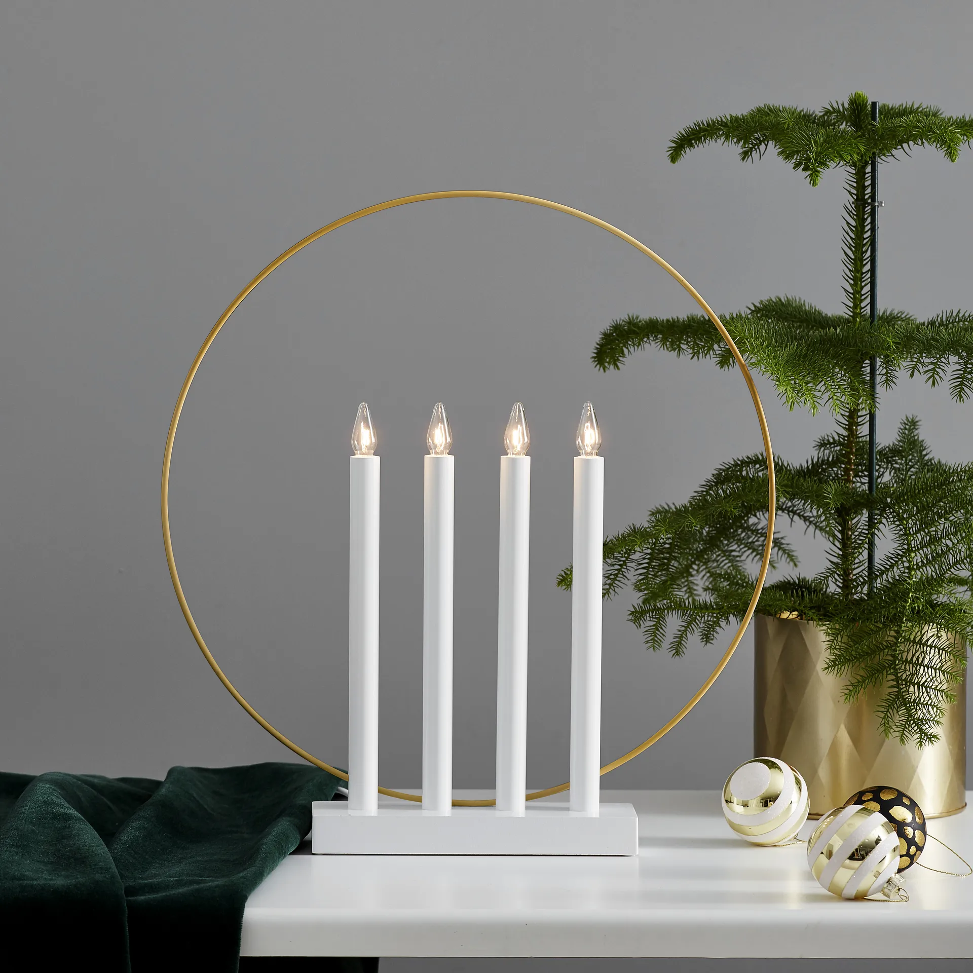 Glory adventsverlichting, wit Star Trading