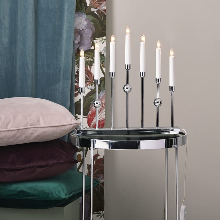 Gustavo adventslamp, chroom Star Trading