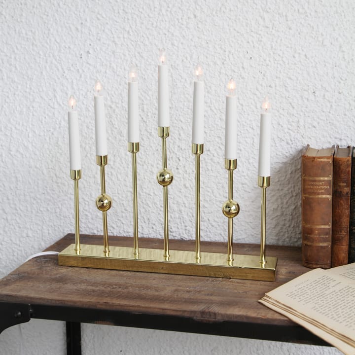 Gustavo adventslamp, messing Star Trading