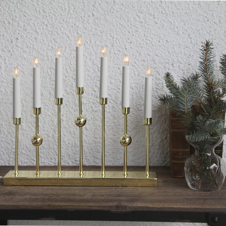 Gustavo adventslamp, messing Star Trading