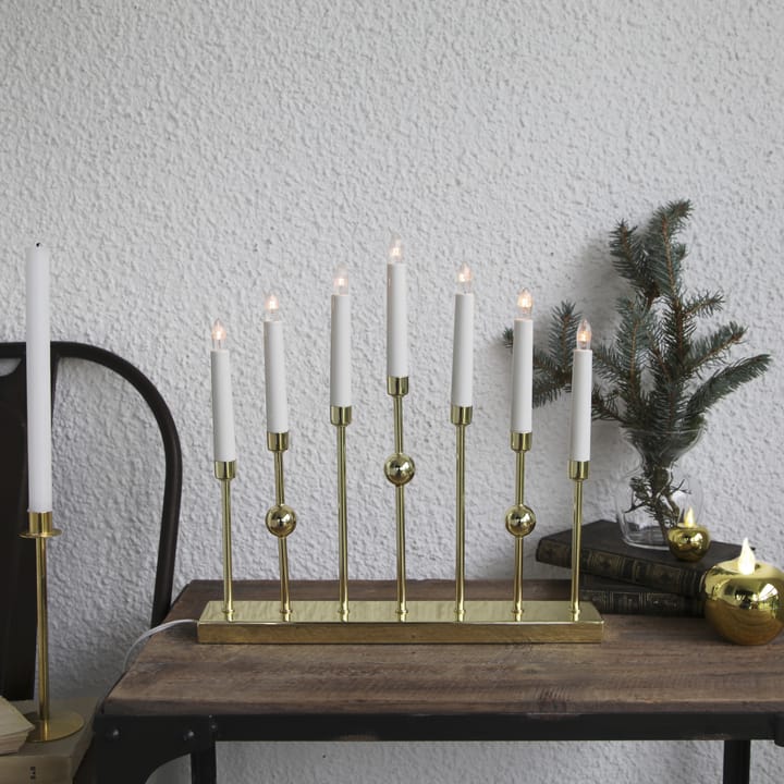 Gustavo adventslamp, messing Star Trading