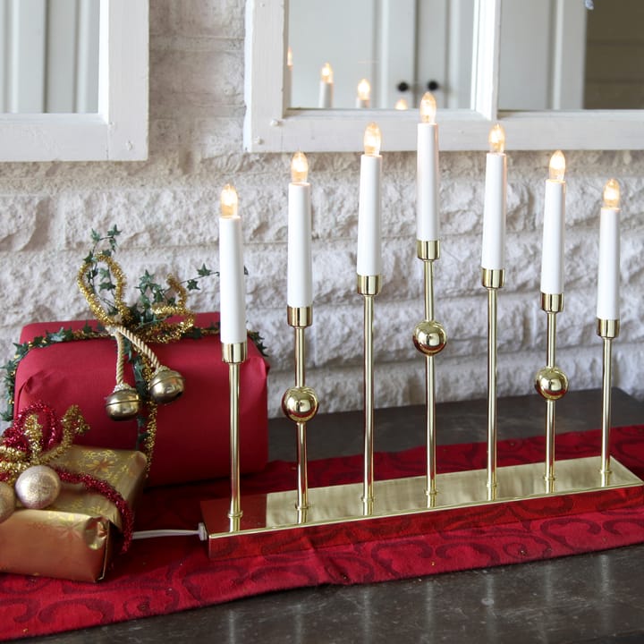 Gustavo adventslamp, messing Star Trading