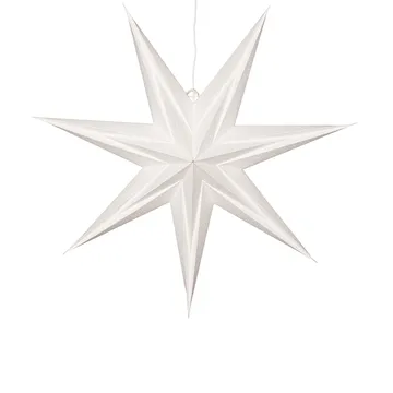 Holly papieren ster 60 cm - Wit - Star Trading