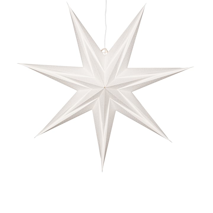Holly papieren ster 60 cm - Wit - Star Trading