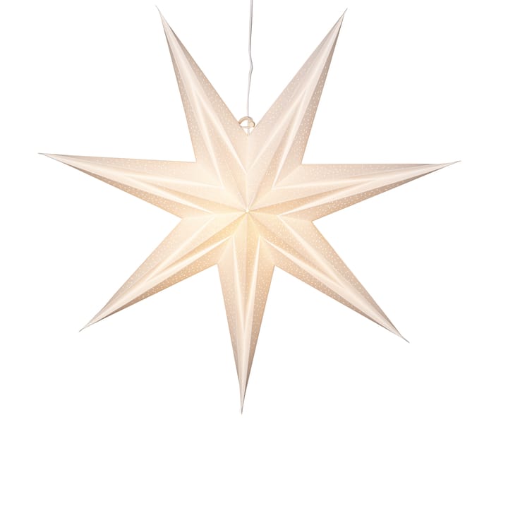 Holly papieren ster 60 cm, Wit Star Trading