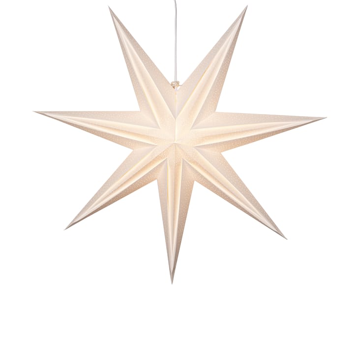Holly papieren ster 75 cm, Wit Star Trading