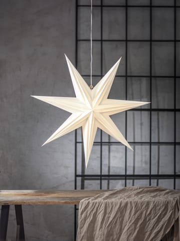 Holly papieren ster 75 cm - Wit - Star Trading