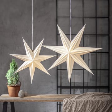 Holly papieren ster 75 cm - Wit - Star Trading