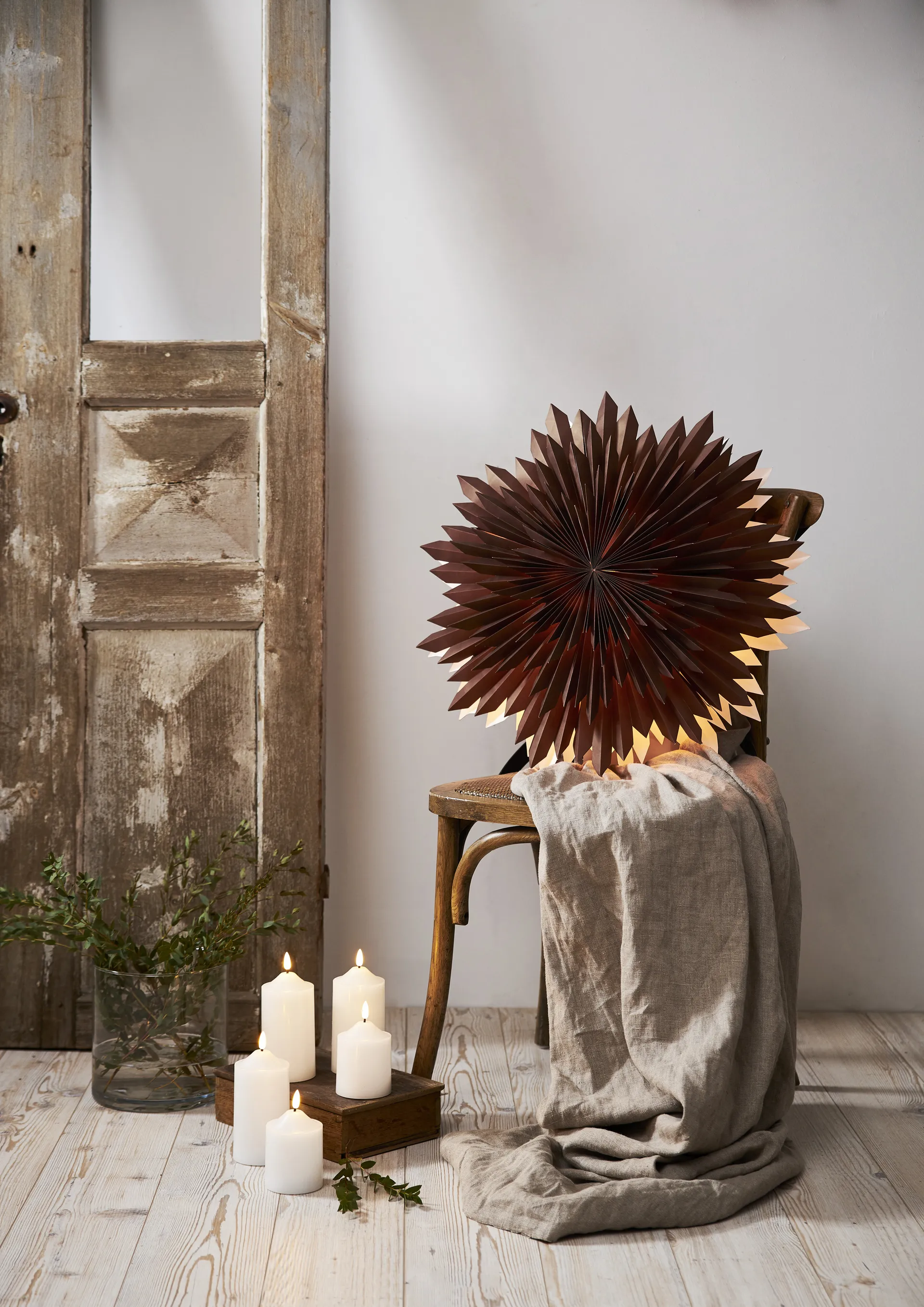 Ice adventsster Ø50 cm, Bruin Star Trading