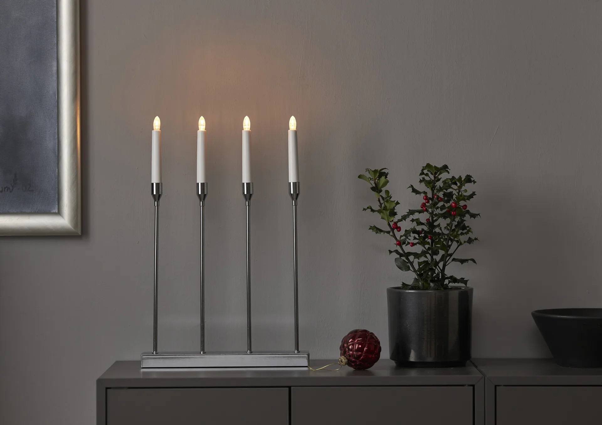 Lottie adventskandelaar, Chroom Star Trading