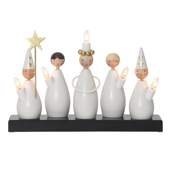 Luciakör adventslamp, Wit Star Trading