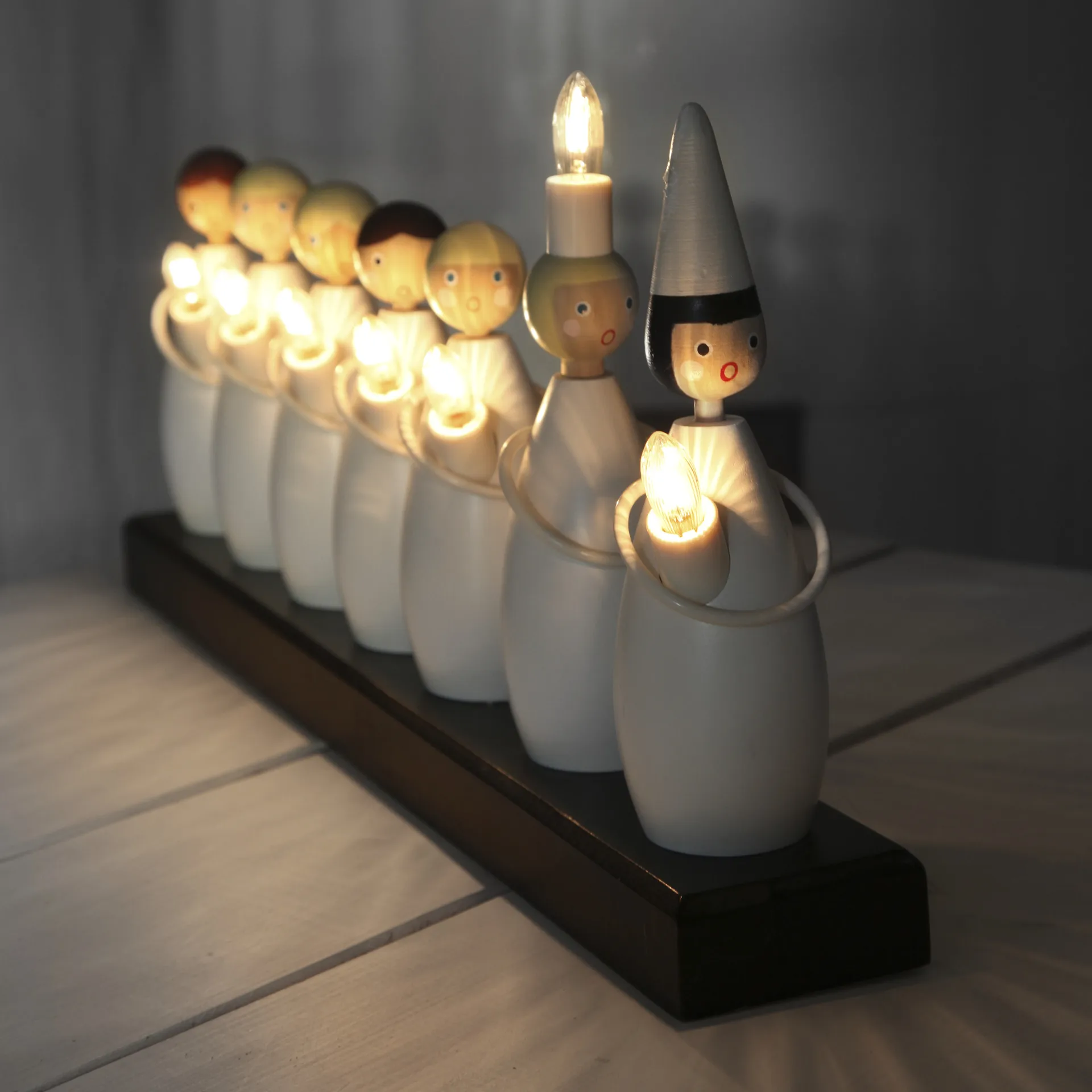 Luciatåg adventslamp, wit Star Trading