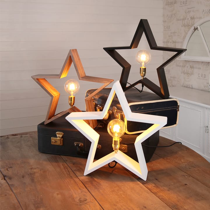 Lysekil adventsster staand - 48 cm. - wit - Star Trading