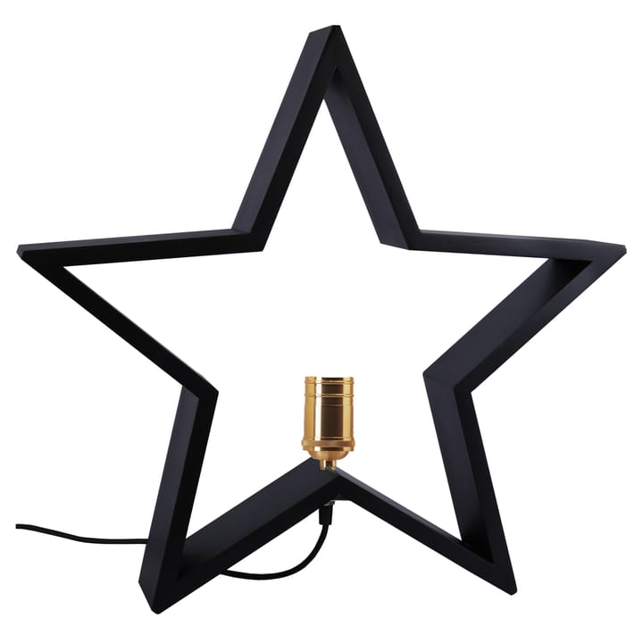 Lysekil adventsster staand - 48 cm., Zwart Star Trading