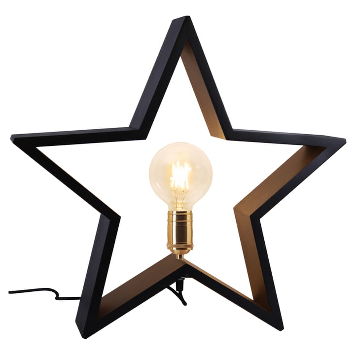 Lysekil adventsster staand - 48 cm., Zwart Star Trading