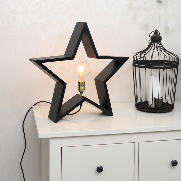 Lysekil adventsster staand - 48 cm., Zwart Star Trading