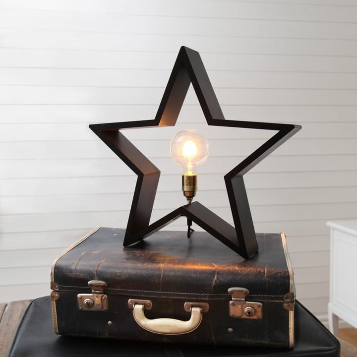 Lysekil adventsster staand - 48 cm., Zwart Star Trading