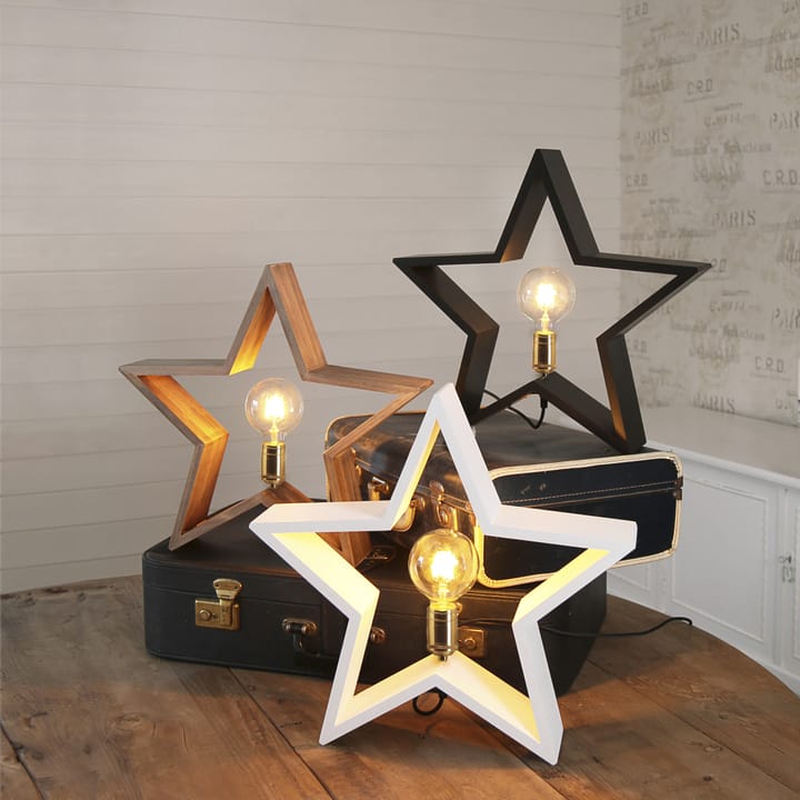 Lysekil adventsster staand - 48 cm., Zwart Star Trading
