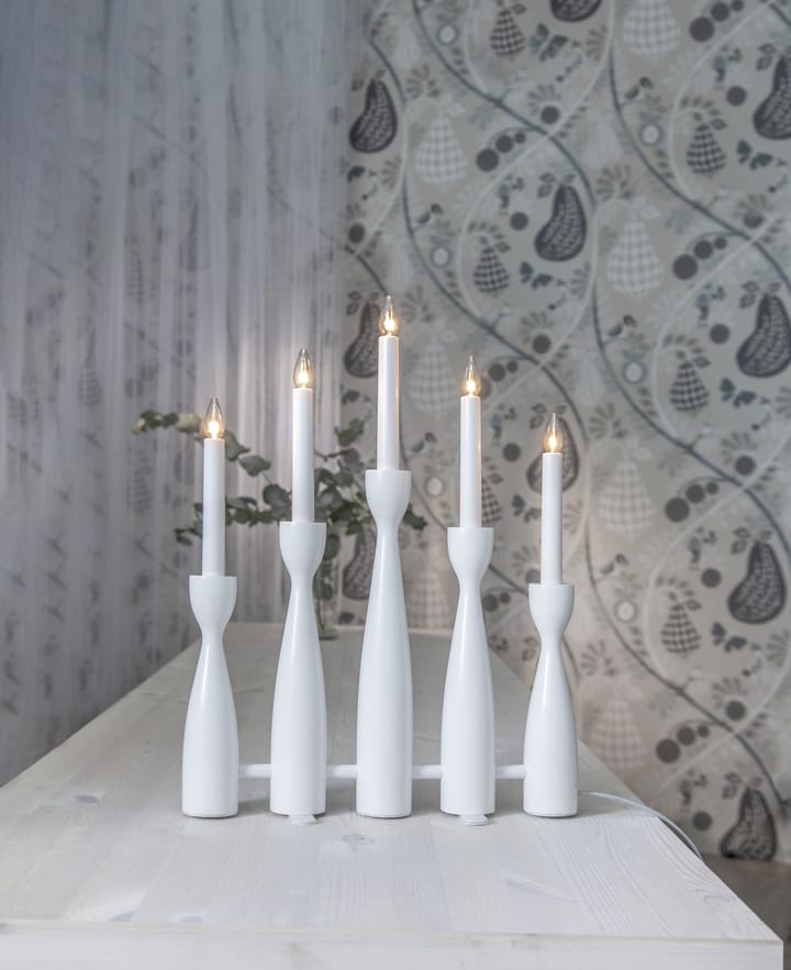 Midja 2.0 adventskandelaar, Wit Star Trading