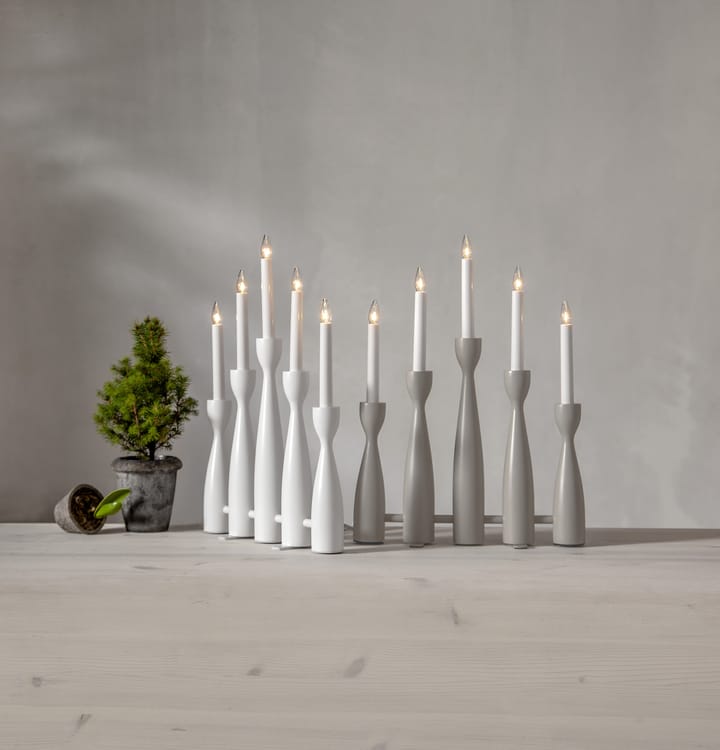 Midja 2.0 adventskandelaar, Wit Star Trading