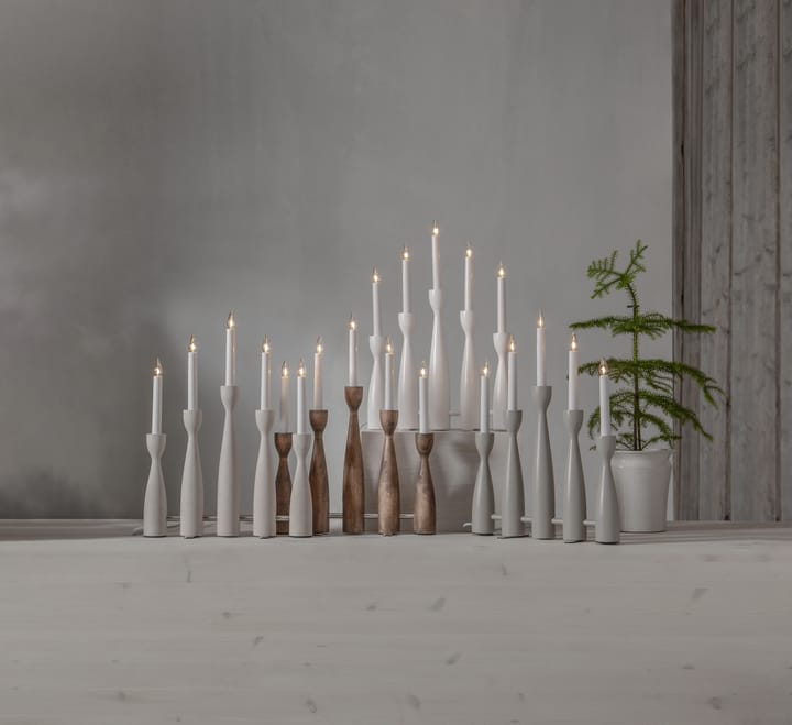 Midja 2.0 adventskandelaar, Witte beits Star Trading