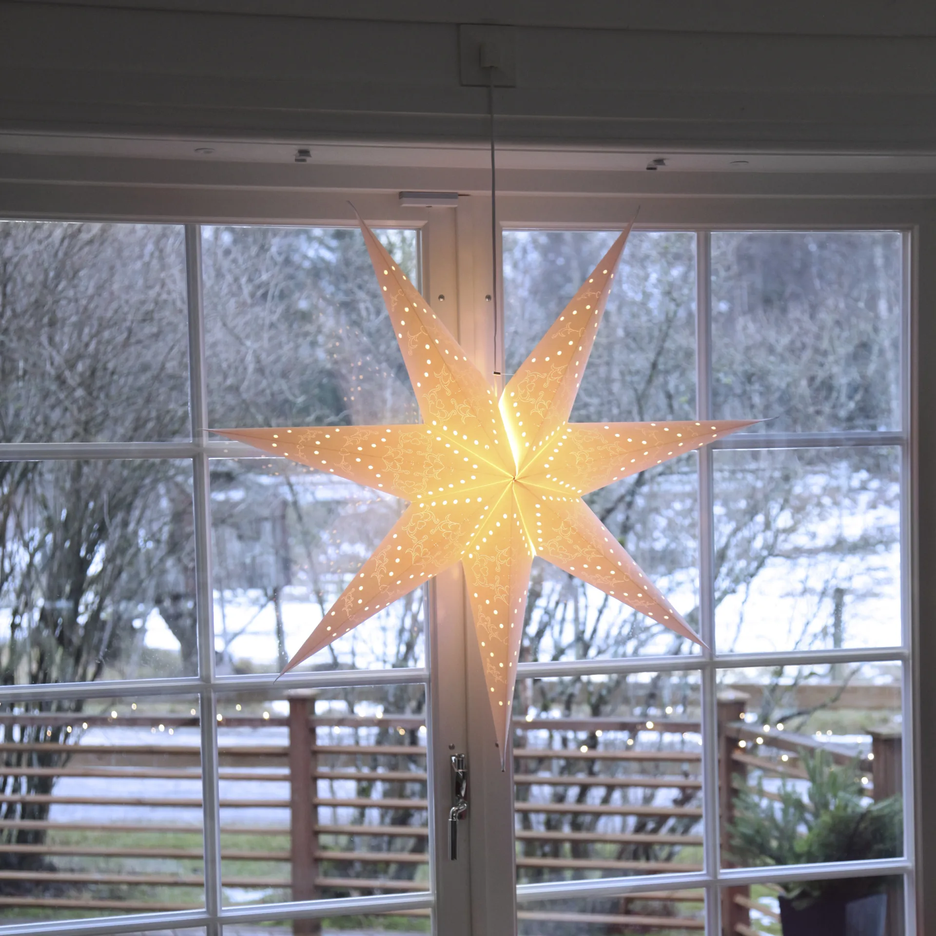 Sensy adventsster 100 cm, Wit Star Trading