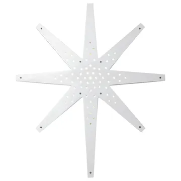 Tall adventsster 60x70 cm - Wit - Star Trading