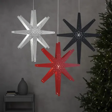 Tall adventsster 60x70 cm - Wit - Star Trading