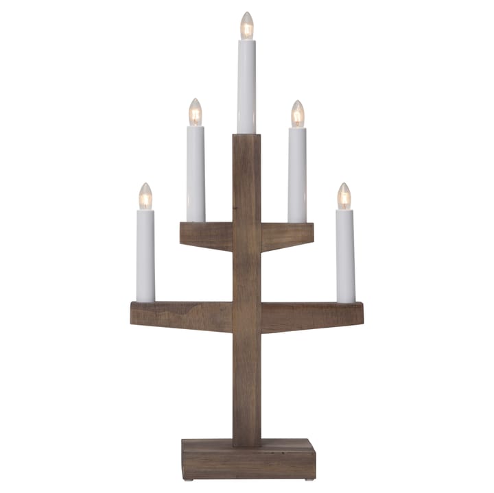 Trapp adventskandelaar 46 cm, Bruin Star Trading