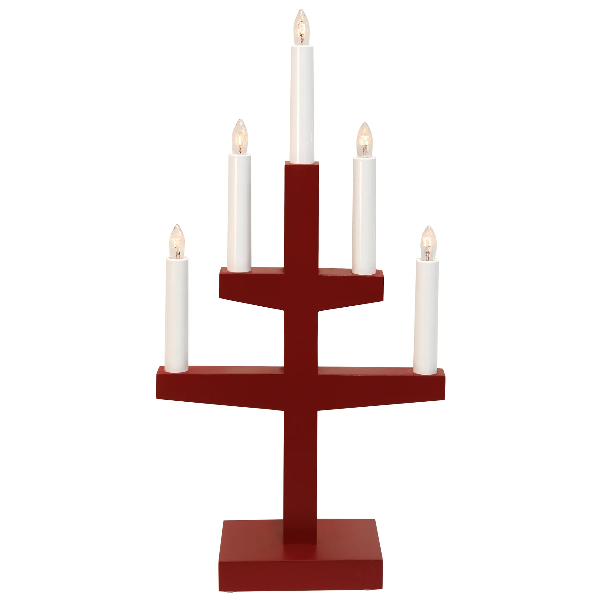 Trapp adventskandelaar 46 cm, Rood Star Trading
