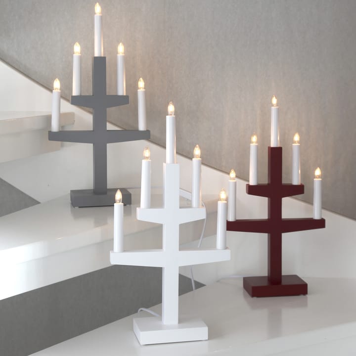 Trapp adventskandelaar 46 cm, Rood Star Trading