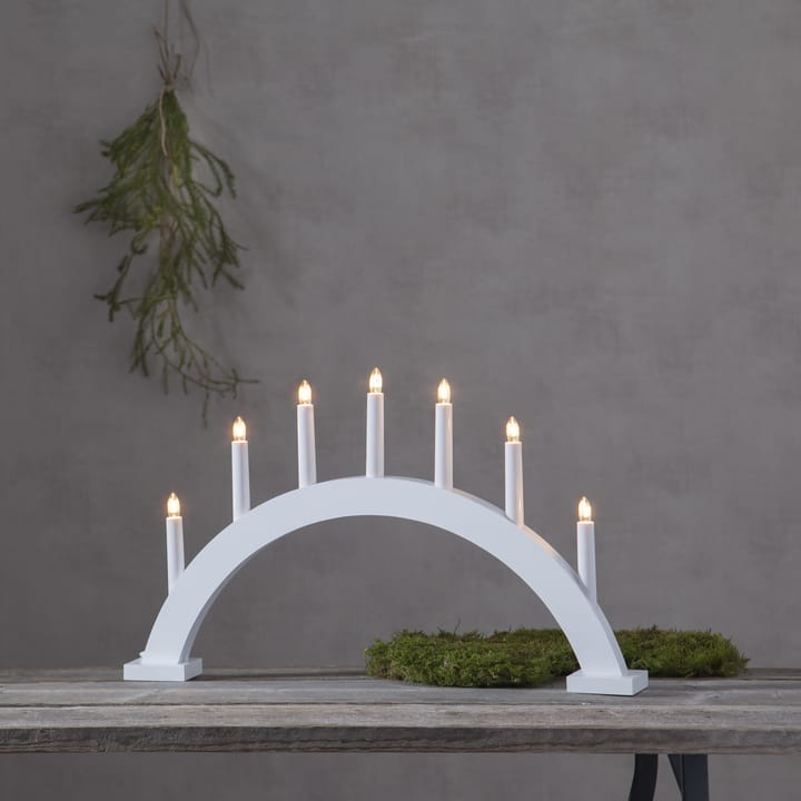 Trapp adventskandelaar boog, Wit Star Trading
