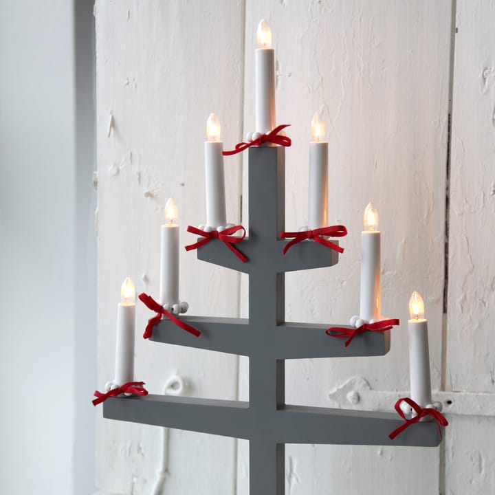 Trapp adventslamp 54 cm, grijs Star Trading