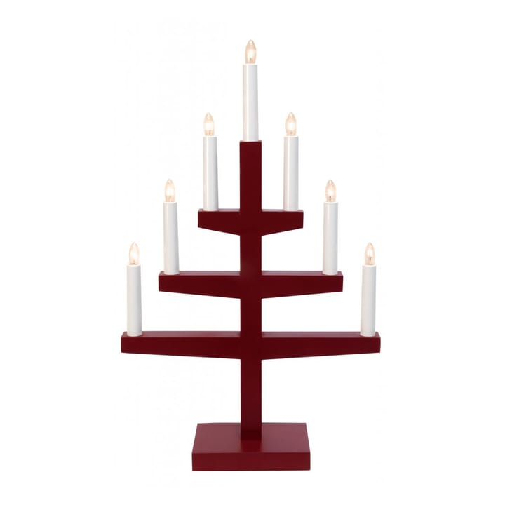 Trapp adventslamp 54 cm - rood - Star Trading