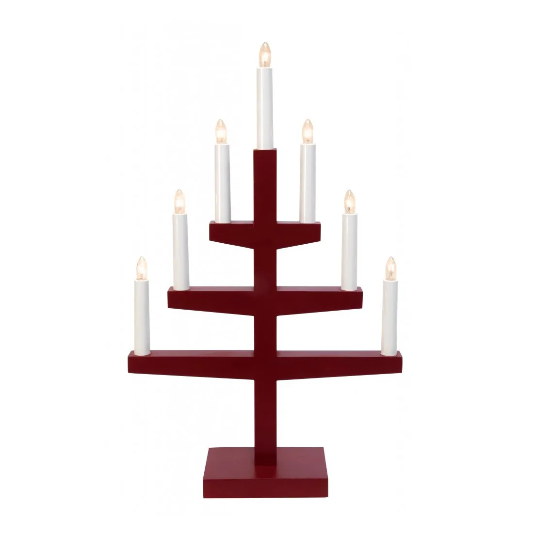 Trapp adventslamp 54 cm, rood Star Trading