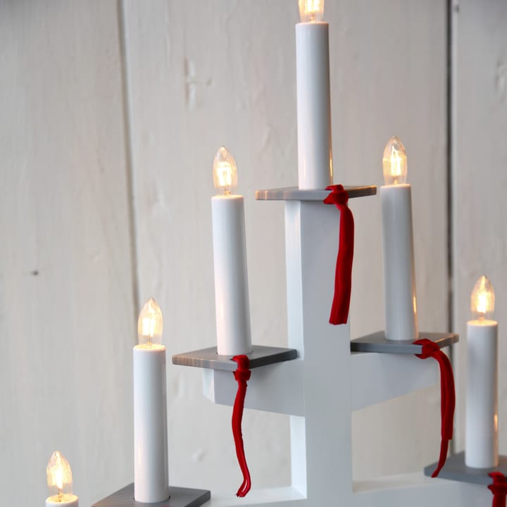 Trapp adventslamp 54 cm, wit Star Trading
